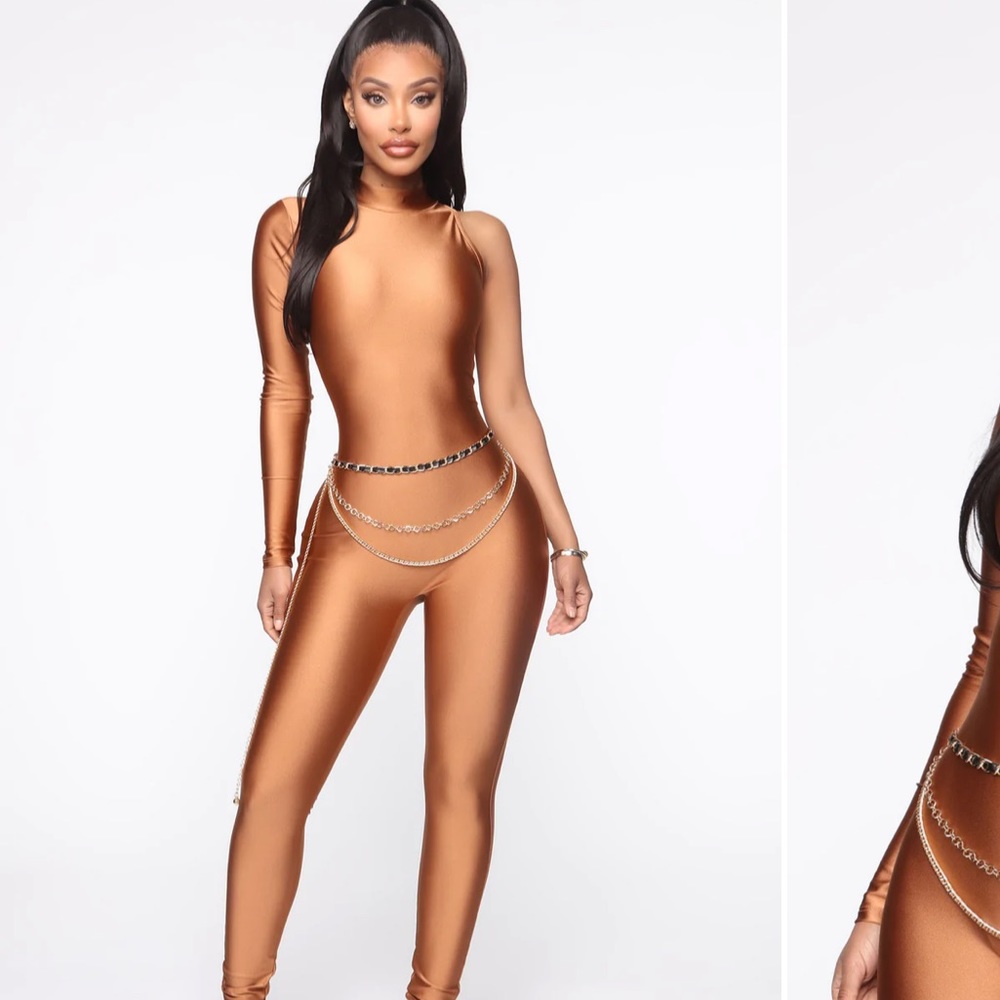Set ig off right jumpsuit fashion nova worn never